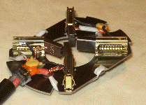 The supressors in place on the brush mounting plate