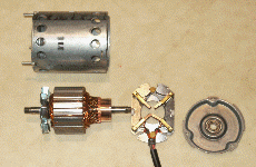 A dismantled Bosch motor