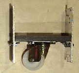 Castor wheel mounting bracket