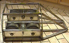 The chassis cage with wheels 