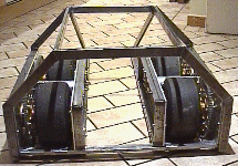 The chassis cage with wheels 