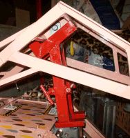 Flipper clamp in place