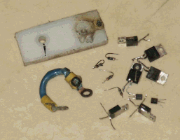 Melted brackets, wires and MOFETs