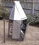 Hog in its cradle, sitting on its bum