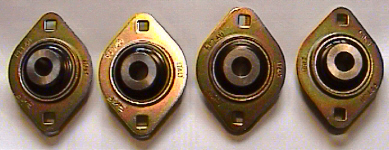 Four bearings generously donated by SKF
