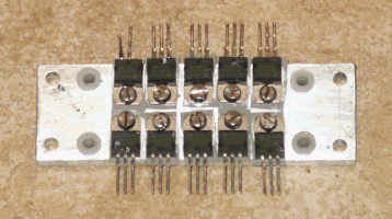 MOFETs mounted on current limiter plate