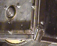 The bottom of the strut is strengthened to spread the load  during selfrighting